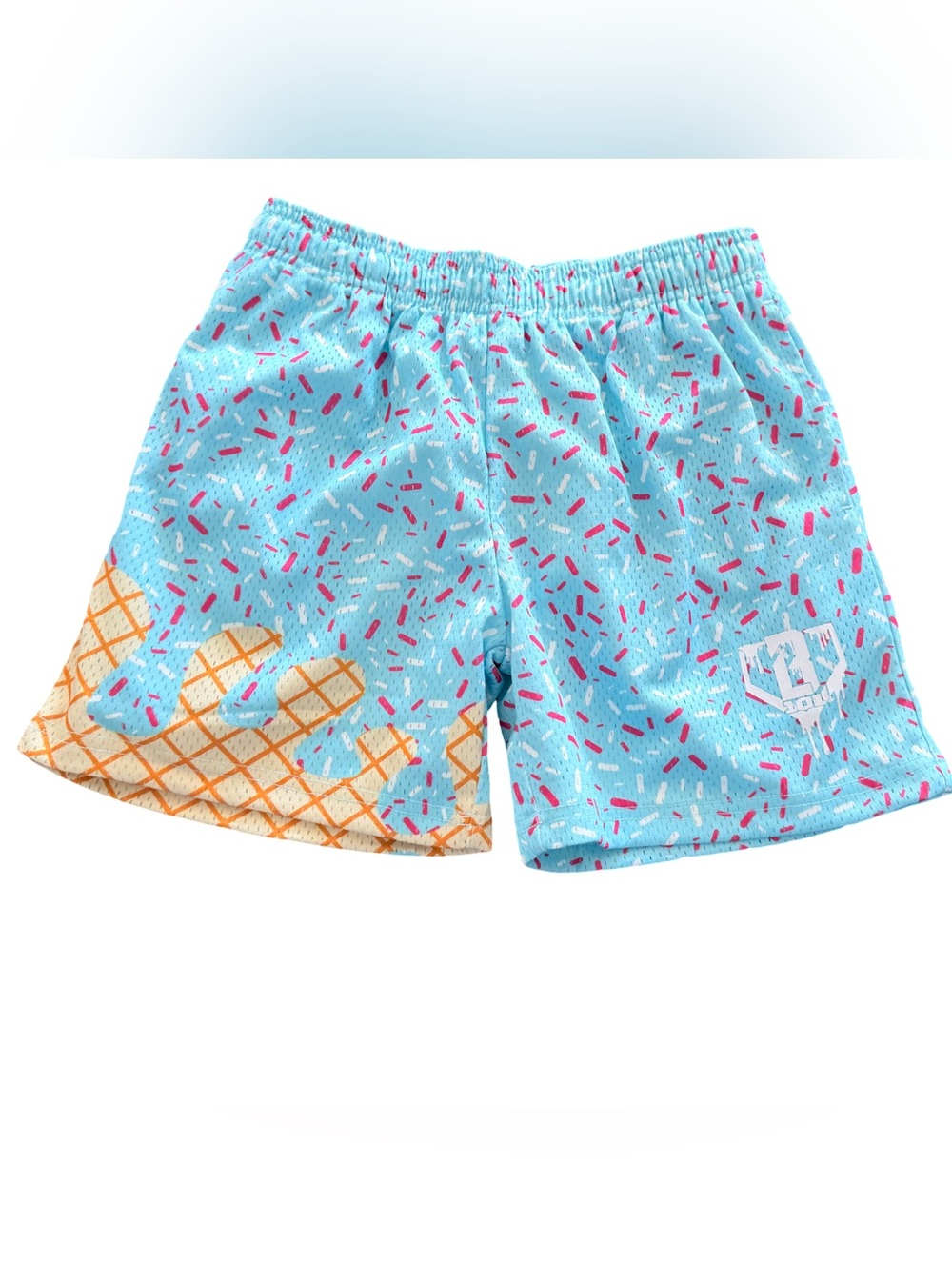 Baseball lifestyle 101 blue ice cream Shorts - youth M - BNWOT